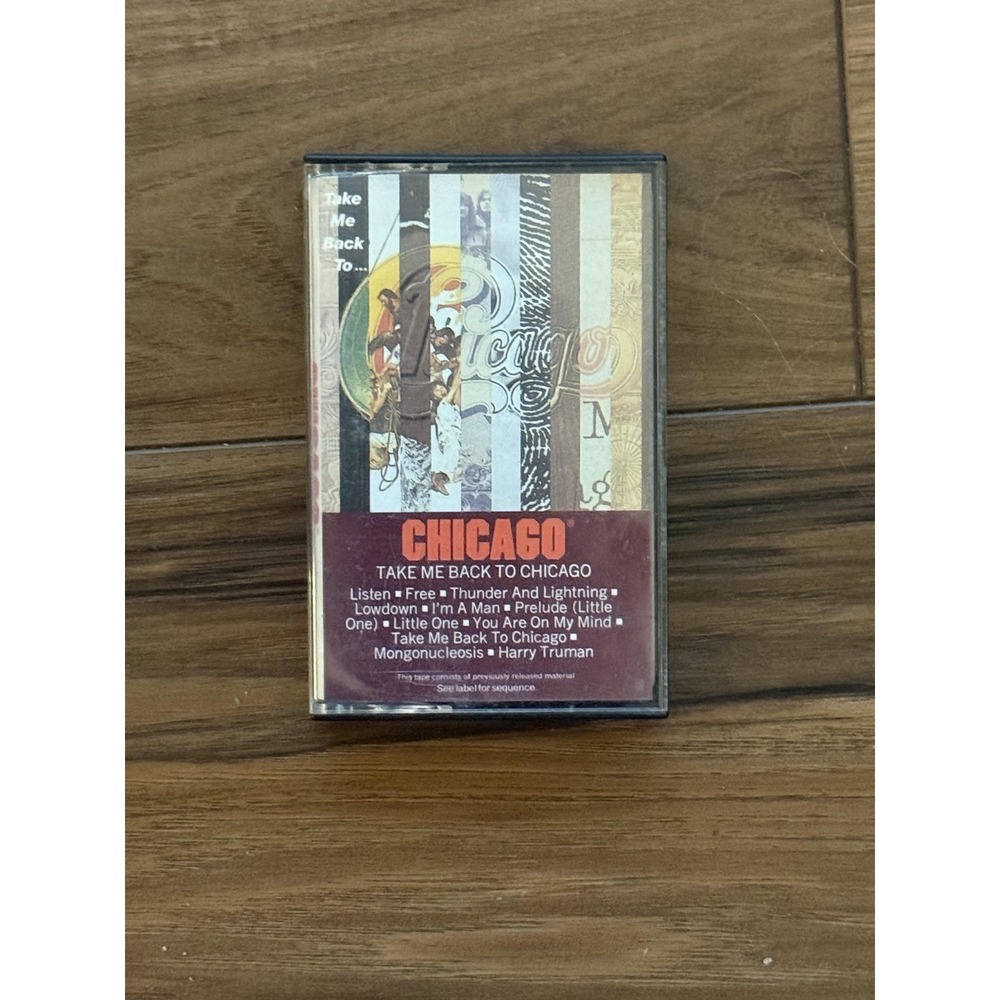 Vintage Chicago Cassette Take Me Back To Chicago Rock Album Columbia Multicolor